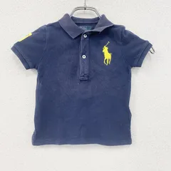 Polo By Ralph Lauren　ラルフローレン　半袖ポロシャツ　刺ロゴ　紺　ネイビー　24Mサイズ　古着【値引き交渉OK！】