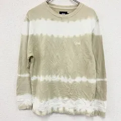 Stussy ステューシー スウェット/トレーナー タイダイ 白 ホワイト ベージュ Sサイズ 古着【値引き交渉OK!】のサムネイル