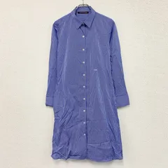 COMPTOIR DES COTONNIERS　コントワーデコトニエ　シャツワンピース　青　ブルー　9サイズ　古着【値引き交渉OK！】のサムネイル