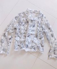 HARE テーラードジャケット 花柄 シースルー - メルカリ
