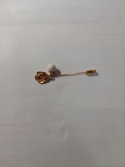 生前整理遺品カメオ付き ゴールドカラーブローチ - メルカリ