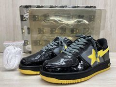 A Bathing Ape x DC Comics Batman Bape Sta Low “Batman” Sneakers, Enamel Black x Yellow, Display Item, '07