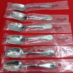 新品　CHRISTOFLE ACIER　スプーン　セット　カトラリー　クリストフルのサムネイル