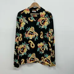 【イオン広店】 中古 SUN SURF | サンサーフ その他トップス LONG SLEEVE HAWAIIAN SHIRT SS28555 ブラック サイズ：XL 【101】のサムネイル