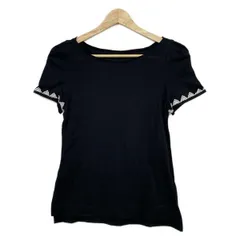 FOXEY NEW YORK(フォクシーニューヨーク) 半袖Tシャツ サイズ38 M レディース美品  - 33523 黒×白 クルーネックのサムネイル