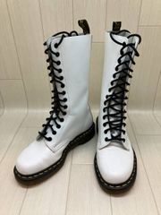 Dr. Martens 14ホール ブーツ ホワイト 白 - メルカリ