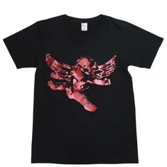 CHROME HEARTS クロムハーツ FOTI 半袖プリントTシャツ ジョーフォティ スカル ホースシュー CHクロス ブラック レッド ラメプリント Sサイズ 美品 中古 4a003855のサムネイル