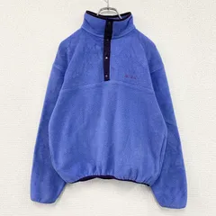 L.L.Bean　エルエルビーン　ハーフジップフリースジャケット/ボアジャケット　青　ブルー　古着【値引き交渉OK！】