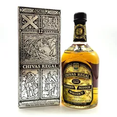 ▼CHIVAS REGAL シーバスリーガル 12年 スコッチウイスキー 43％ 750ml 箱付 古酒▼L001053のサムネイル