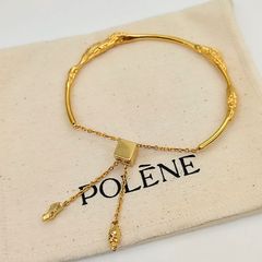 超美品】POLENE ポレーヌ Eroz ジョンク ブレスレット バングル M/L