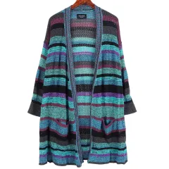 ZADIG&VOLTAIRE ザディグ・エ・ヴォルテール MULTI マルチ COLOR カラー Long ロング カーディガン M / k3428のサムネイル