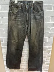 【B2-47】◇LEVI STRAUSS&CO. サイズ34インチ　ダメージジーンズ　チャコールグレー