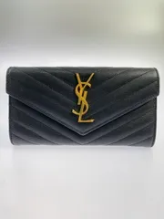 YVES SAINT LAURENT サンローラン LARGE FLAP WALLET 372264BOW01 ラージフラップウォレット 長財布 【181-260611-yn-15-min】