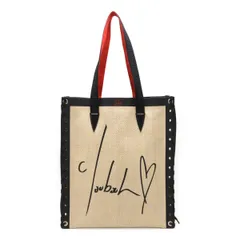 Christian Louboutin クリスチャン ルブタン Cabalace Smal カバレース トートバッグ ショルダーバッグ ラフィア ベージュ ブラック 黒 レッド 赤のサムネイル