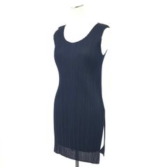 PLEATS PLEASE BASICS ノースリーブ チュニック ブラック - メルカリ