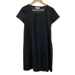 SONIARYKIEL(ソニアリキエル) ワンピース サイズ38 M レディース美品  - 黒 クルーネック/半袖/ひざ丈/プリーツのサムネイル
