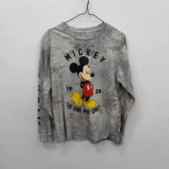 Y944 Disney ロンT XL ベージュ タイダイ柄 ミッキー ディズニー 古着卸 アメリカ仕入のサムネイル