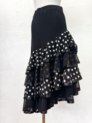 TOCCA 花レース刺繍フレアスカート 膝丈 ラベンダー - メルカリ