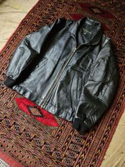 90sネオヴィンテージ】1.5mm水染めアメリカンカウハイド・レザー 