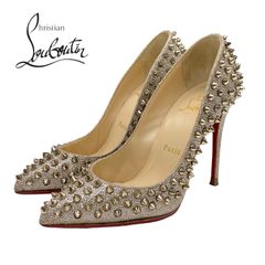 Christian Louboutin スタッズ パンプス 39.5 - メルカリ