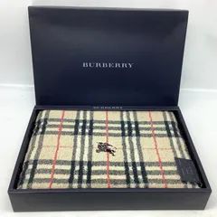 6051 【未使用保管品】 BURBERRY バーバリー バスタオル BB9100 TBF3998014 ノバチェック 綿100％ 60×120cm
