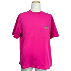 バレンシアガ BALENCIAGA Bonjourプリント半袖Tシャツ 594579 ピンク コットン メンズ 半袖Ｔシャツのサムネイル