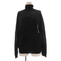 ユニクロ UNIQLO タグ付き +J エクストラファインメリノタートルネックセーター S 黒 ブラック 長袖 無地 /SXのサムネイル