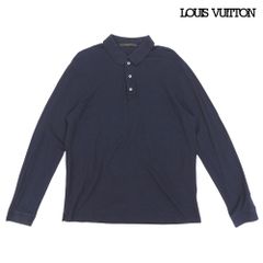 LOUIS VUITTON ルイヴィトン 半袖 ポロシャツ ボーダー 紺 M - メルカリ