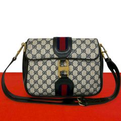極 美品 GUCCI グッチ オールドグッチ ヴィンテージ シェリーライン GG