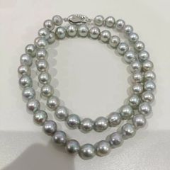 エ*プ様 アコヤ真珠 パールネックレス 2連 冠婚葬祭 - メルカリ