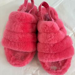 UGG ファースリッパ サンダル ピンク 22 cm - メルカリ