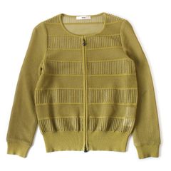 WE26435 René ルネ ボーダー シアー メッシュ ダブルジップ