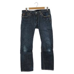 激レア 赤耳 濃紺 限定モデル R.J.B フラットヘッド デニム W31 羊革