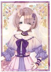 [중고]캐릭터 카드 아리무라 마오 브로마이드 floral dress ver. [학원 아이돌 마스터×HANA·BIYORI] 대상 상품 구입 특전