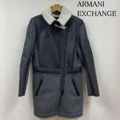 アルマーニエクスチェンジ ライダース ムートン風 コート ジャケット ヘリンボーン柄 ジップアップ ボア レディース XS ISItems【USED】【古着】【中古】50129701のサムネイル