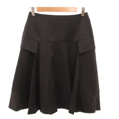 フォクシー ブティック FOXEY BOUTIQUE フレアスカート ビッグポケット ひざ丈 38 ダークグレー /JSのサムネイル