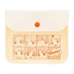 [중고] 잡화 BTS(방탄소년단) 미니 파우치(Butter) 화이트 [TinyTAN]