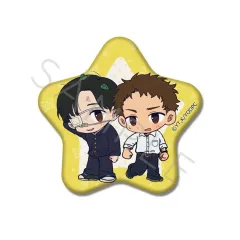 【中古】バッジ・ビンズ E.矢野剛＆羽柴 星型缶バッジ 「TVアニメ 矢野くんの普通の日々」