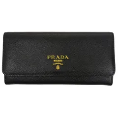 PRADA プラダ サフィアーノ 長財布 1MH132 NERO 本革（レザー） 長財布 ユニセックス 【中古】 42605K347