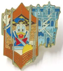 デイジーダック 海外ディズニー ピンバッジ ハート・ウィズ・ネーム