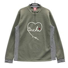 サイズ：46 ARCHIVIO アルチビオ ハーフジップ 長袖ポロシャツ