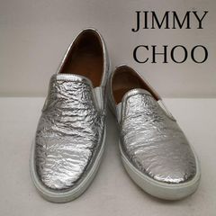 極美品/人気】JIMMY CHOO ジミーチュウ スリッポン ネイビー 27 - メルカリ