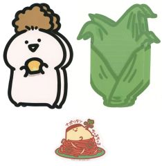 [중고] 상품 세트 문구 씨 (오부모로코시) 츠츠메세지 (메시지 카드) & 스티커 (파쿠파쿠 문구) [이치 반 쿠지 문구와 함께 ~ 가득한 것 같은 ~] G상