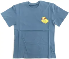 【中古】Tシャツ パンどろぼう2(布団) 刺繍Tシャツ ブルー フリーサイズ 「パンどろぼう POP UP SHOP 2025 ～しゅっちょうパンどろぼう～」のサムネイル