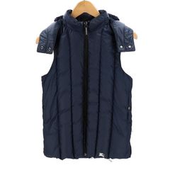 Burberry ダウンベスト フード付き - メルカリ