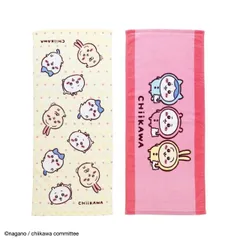 【新品未使用】ちいかわ　フェイスタオル　2枚組　いつもいっしょ柄のサムネイル