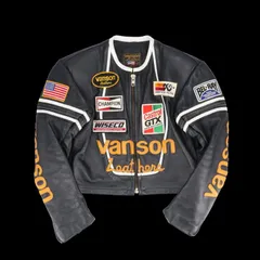 VANSON レースチームジャケット/シングル限定/USA製/希少 ABランク 24のサムネイル