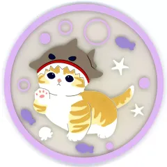 【中古】コースター サメにゃん(デザインE) 「mofusand クリアラバーコースター2」のサムネイル