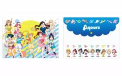 [중고] 클리어 파일 Aqours SPORTS A4 사이즈 뚜껑 첨부 클리어 파일 [러브라이브! 선샤인!!]