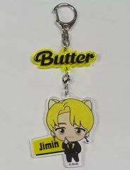 [중고] 잡화 지민(BTS/방탄소년단) TinyTAN Butter 아크릴 키홀더 [TinyTAN FUN PARK 제2탄]